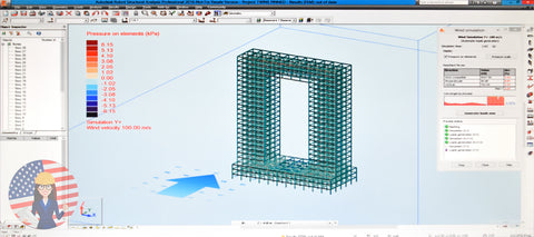 Robot Structural 2017 Steel III Wind Loads