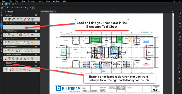 Using Custom Bluebeam Tools