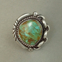Old Pawn Native American Navajo Turquoise Ring 2