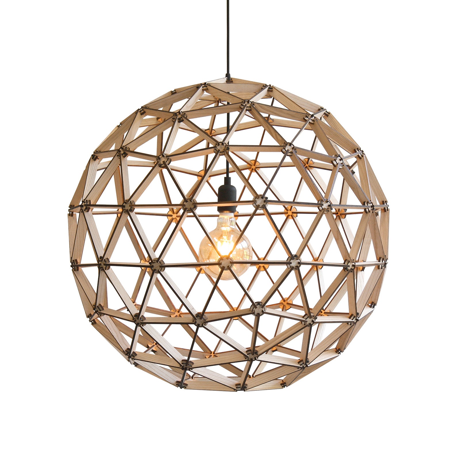 kijk in accent Verknald Binthout Bollelamp ø75cm FSC 100% design verlichting lamp hout