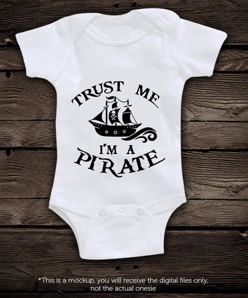 Trust me I'm a pirate SVG file Cutting File Clipart in Svg, Eps, Dxf