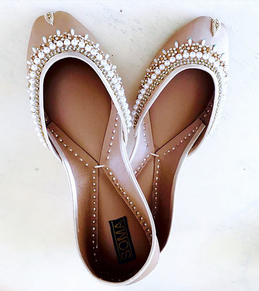 beaded ballet flats