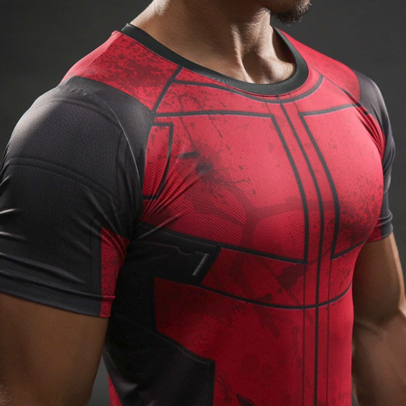 Deadpool Dry Fit Shirt Gym Super Heroes