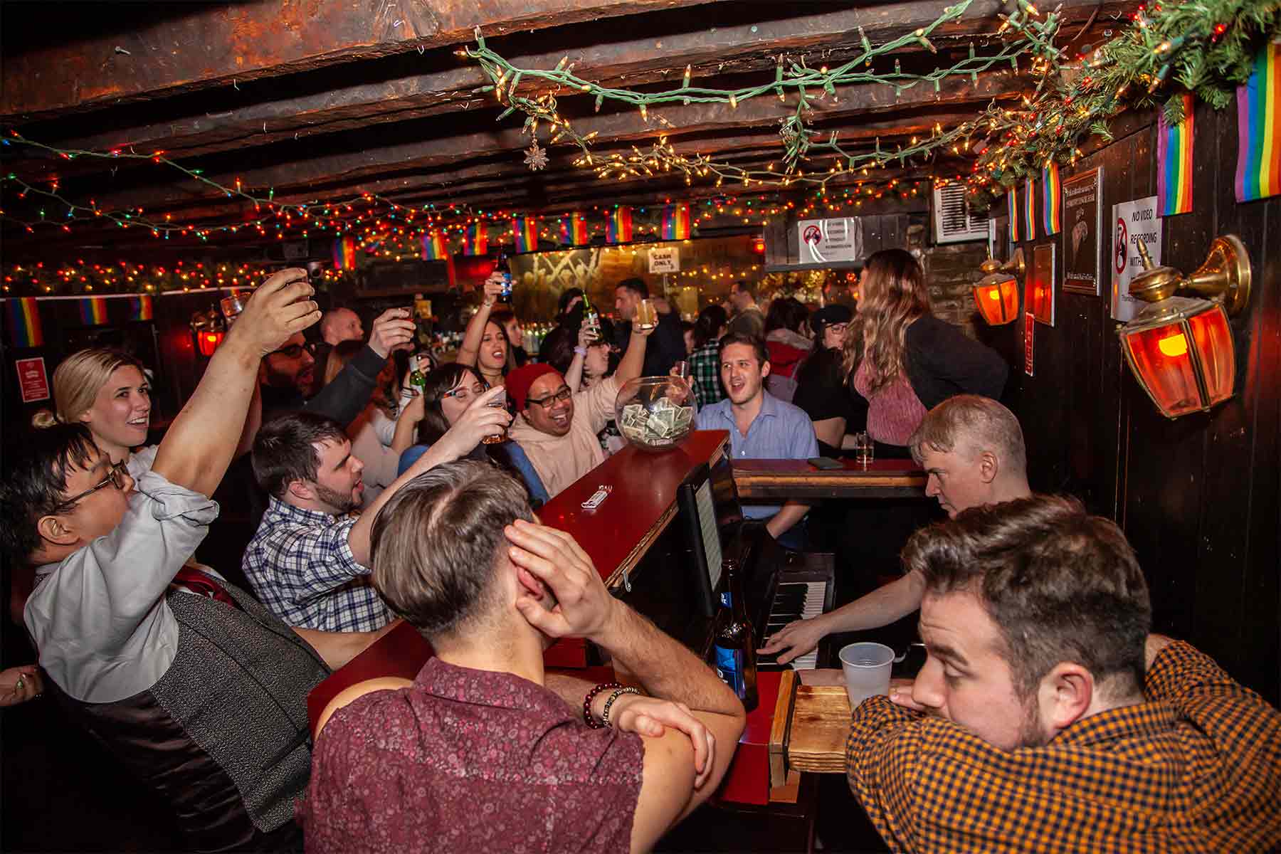 Marie's Crisis in New York is staying open as a virtual piano bar. Photo: Timeout
