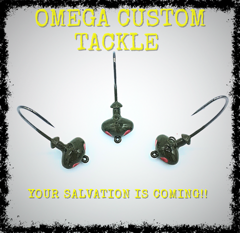 New Product from Omega Custom Tackle. We've added a skirt collar to our famous Shaky foot. The screw lock allows you to add your favorite soft plastic. The super compact stand up bait will entice the big ones to react when the bite is tough. 