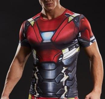 IRON MAN T-Shirt Gym Heroics Apparel