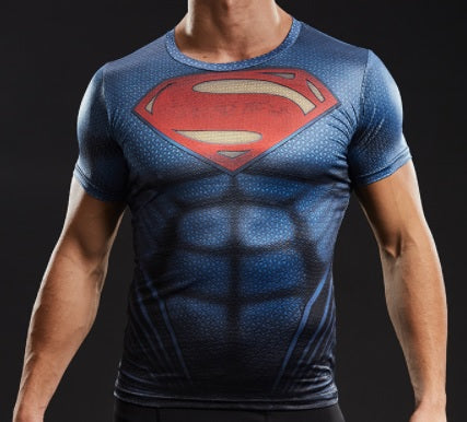 superman t shirt gym