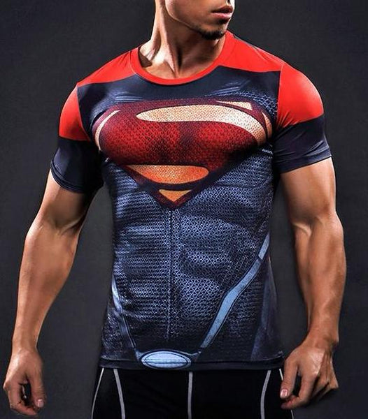 superman t shirt gym