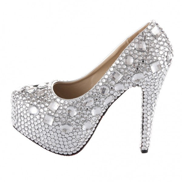 sparkly high heel shoes