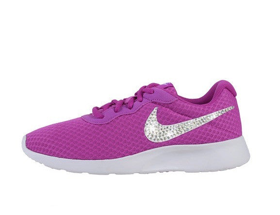 purple nike slip ons