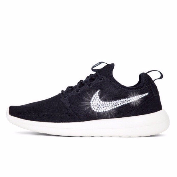 nike roshe womens white with black swoosh