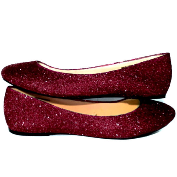 red sparkly prom shoes