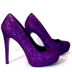 purple stilettos