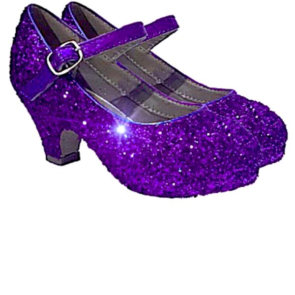 lilac glitter shoes