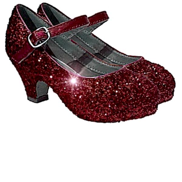 red sparkly baby shoes