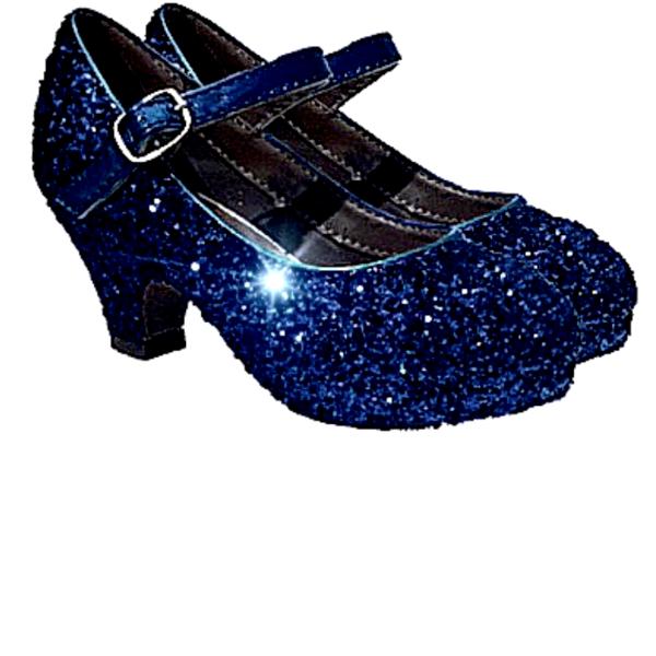 Heels Birthday Pageant Shoes Navy Blue 