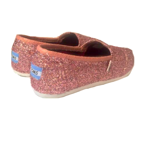 rose gold glitter shoes