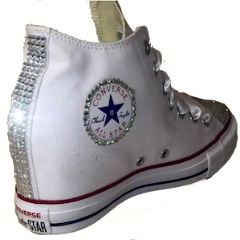 Converse All Stars White Wedge Heels 