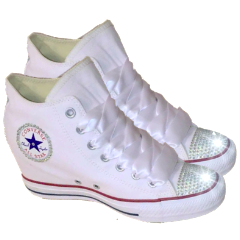 white converse heels