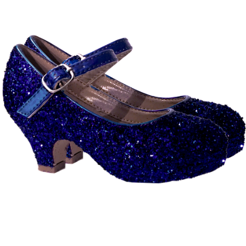 girls glitter heel shoes