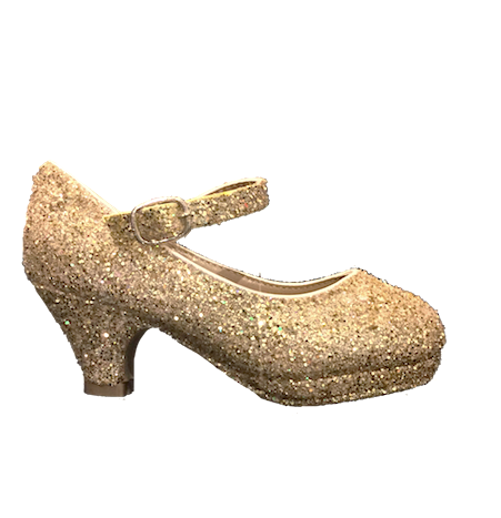 girls champagne shoes