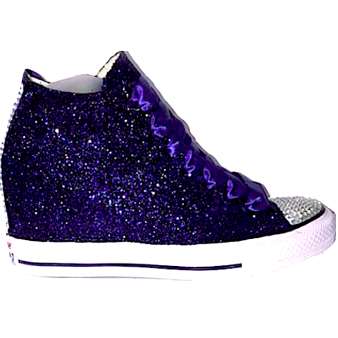 navy sparkle sneakers