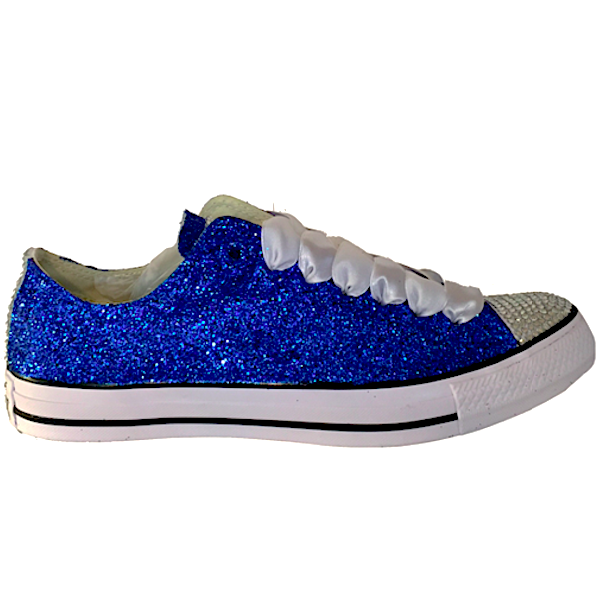 royal blue glitter shoes