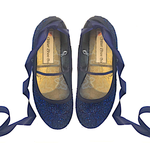 Sparkly Glitter Ballet Flats Shoes 