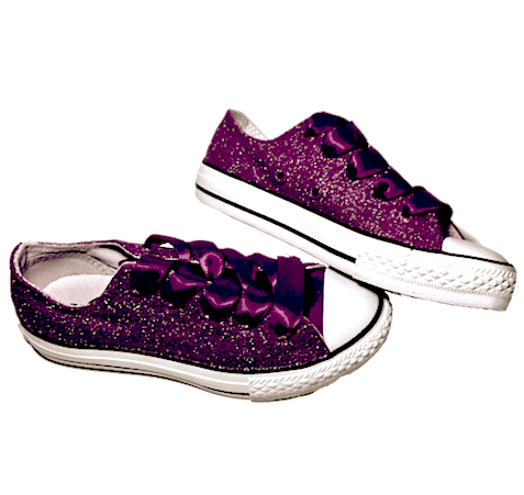 Kids Glitter Converse All Star Bling 