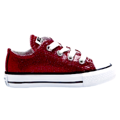 converse red sparkle shoes