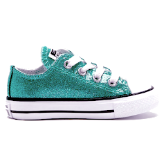 teal glitter converse