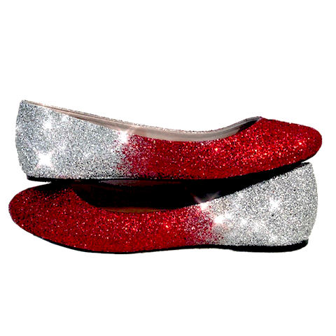sparkly red shoes women's
