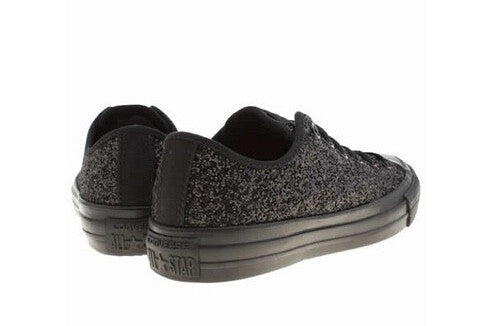 converse black glitter shoes