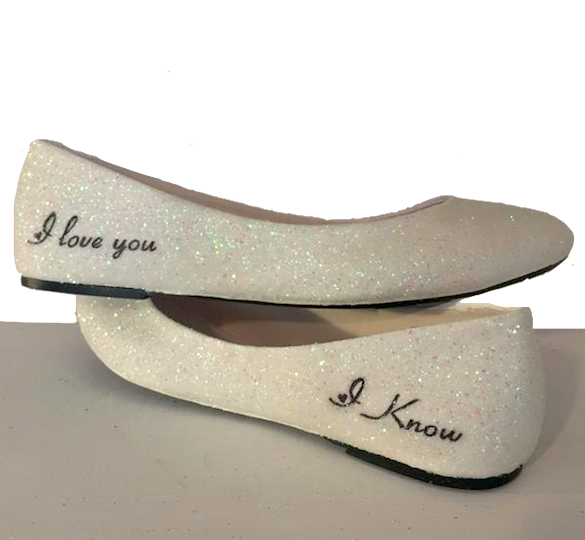 sparkly ballet flats wedding