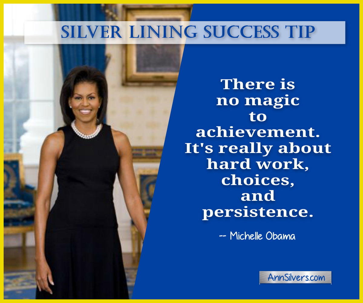 daily short positive inspirational motivational quotes and sayings about success. Michelle Obama success quote.