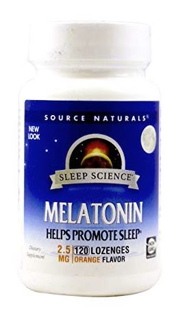 Source Naturals Sleep Science Melatonin 2.5mg Orange Flavor , insomnia treatment