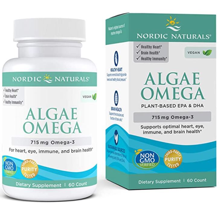 Nordic Naturals algae vegan omega 3 supplement