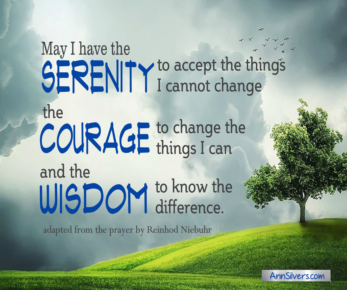 Serenity Prayer for difficult times