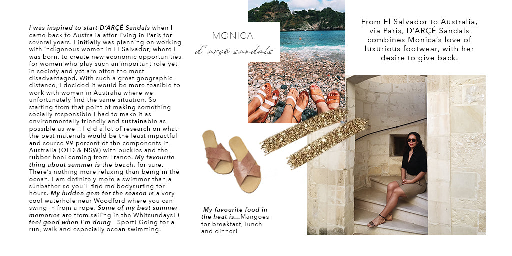 Interview with Monica from D'Arce Sandals