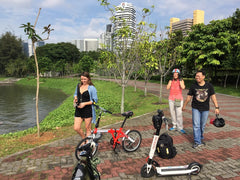 Scooting with a RearViz in Singapore