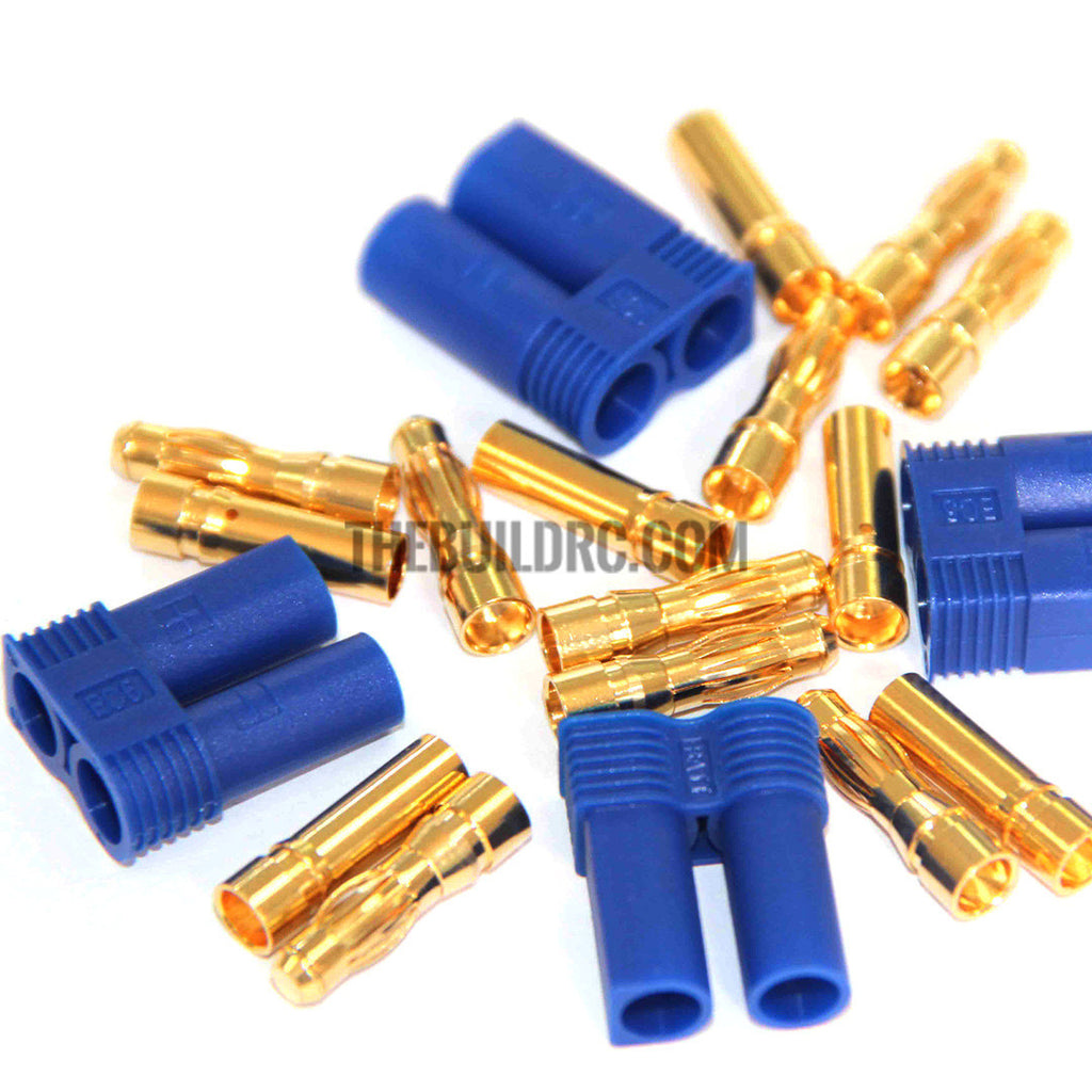 5 Pairs of Ec5 Banana Plug Bullet Connector Female Male for RC ESC Lipo BA W6b6 for sale online 