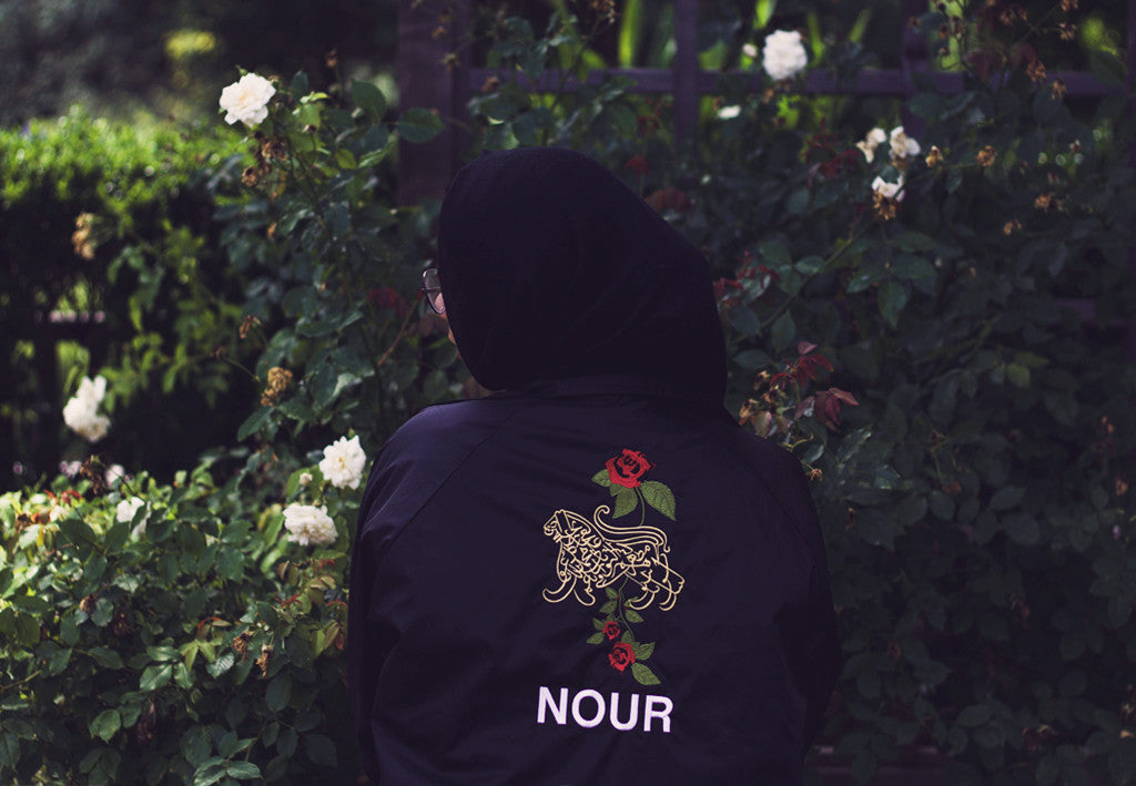 lion of allah coach jacket by nour