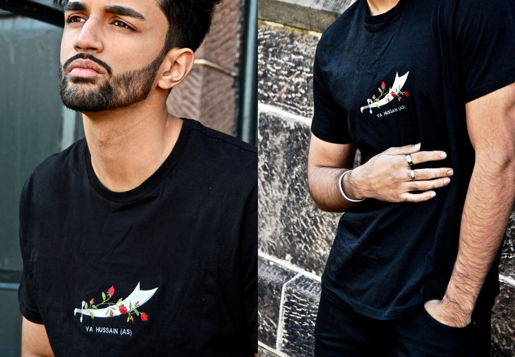 imam hussain sword t shirt