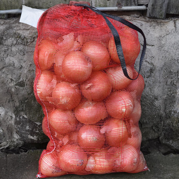 red mesh produce bags