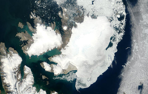 winter ice decline in svalbard climate change