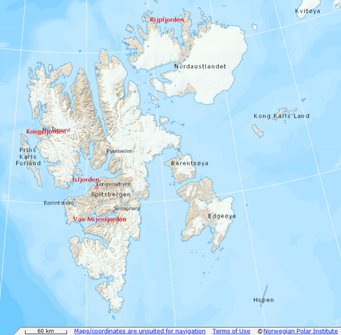 winter ice decline in svalbard climate change