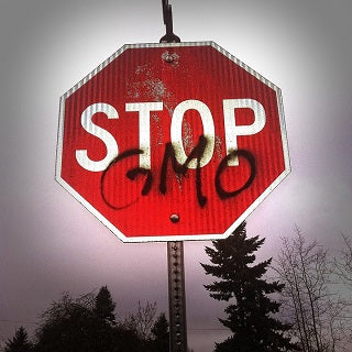 Stop GMOs sign