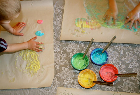 painting with kids