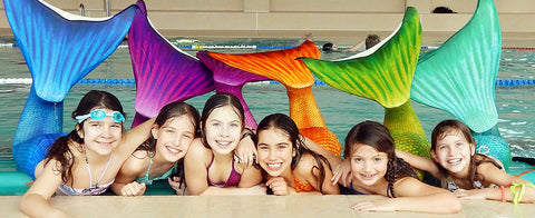 Kids colorful mermaid tails