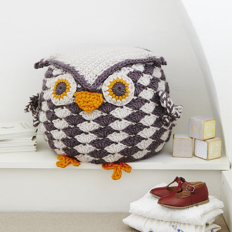 Giant Crochet Owl